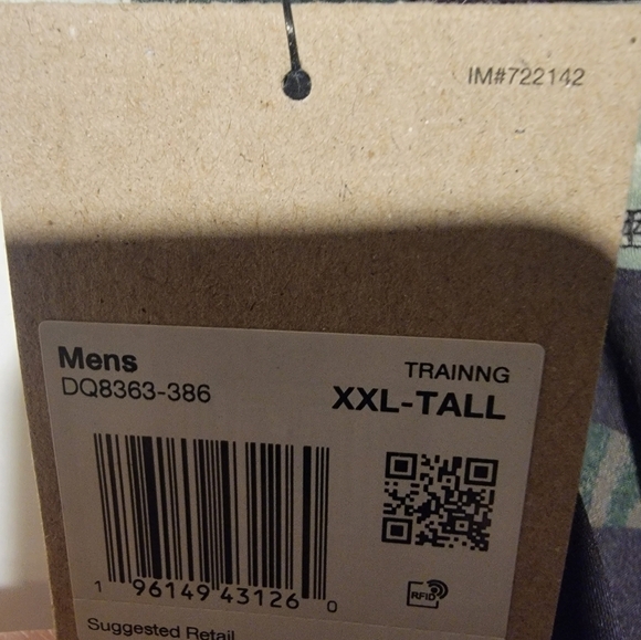 Nike Pro Dri Fit Compression Tights Mens Size XXL-Tall Camo Green DQ8363 386 - Picture 3 of 7